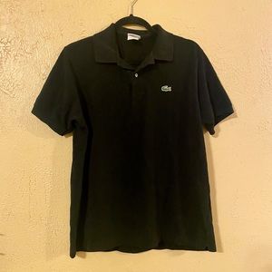 La Coste black polo